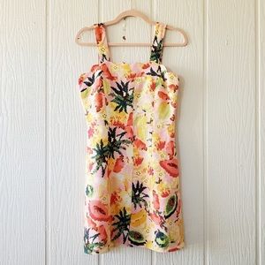 NWOT Anthropologie Farm Rio Frutas Linen mini dress XL